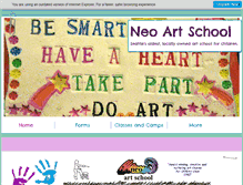 Tablet Screenshot of neoartschool.com